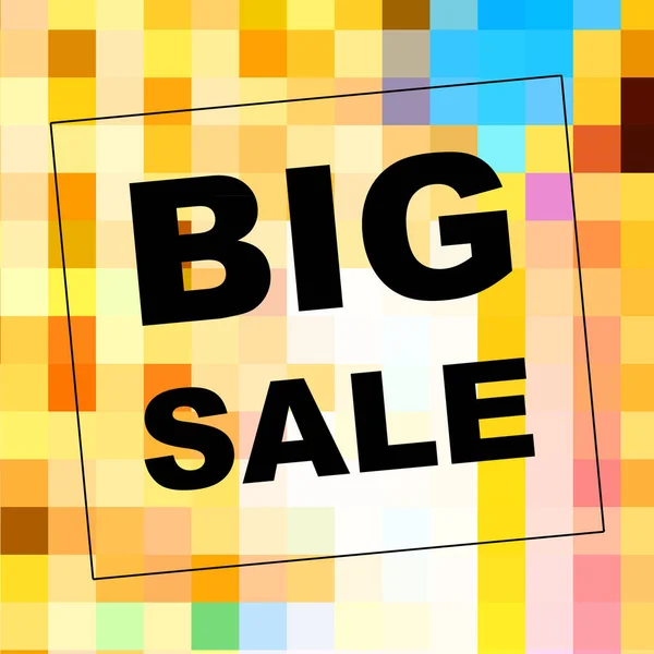 Big Sale Mots Sur Fond Abstrait Conception Coupon Vente Concept — Photo