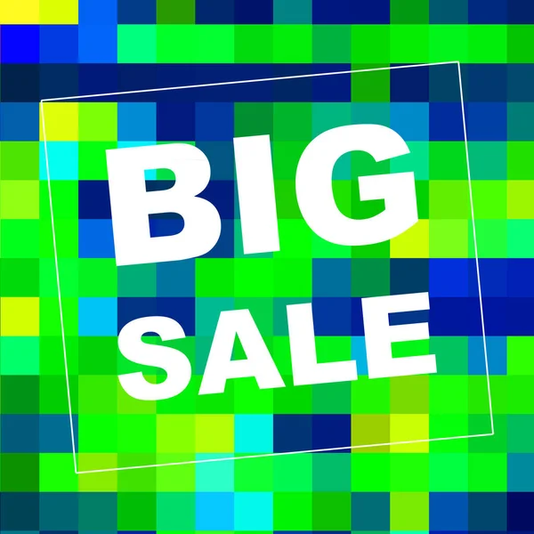 Big Sale Mots Sur Fond Abstrait Conception Coupon Vente Concept — Photo