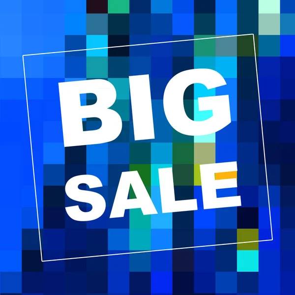 Big Sale words on abstract background. Sales coupon design. Business concept