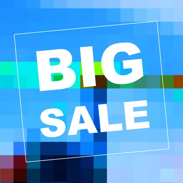 Big Sale Mots Sur Fond Abstrait Conception Coupon Vente Concept — Photo