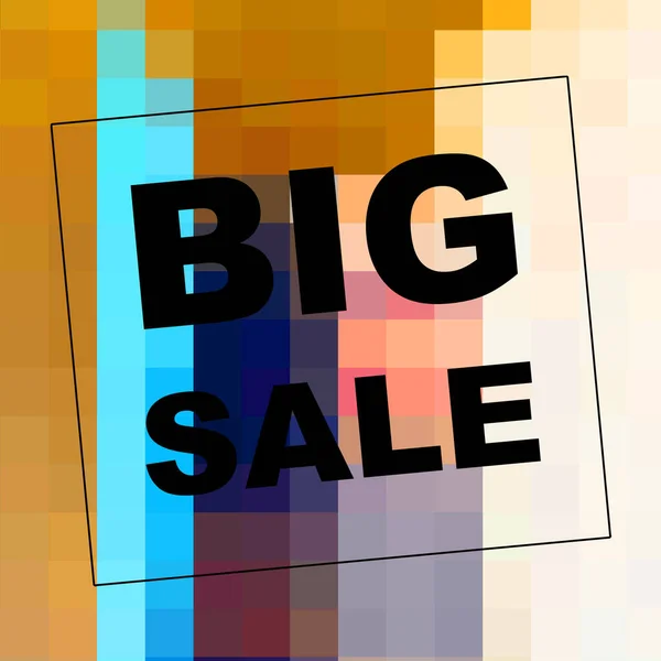 Big Sale Mots Sur Fond Abstrait Conception Coupon Vente Concept — Photo