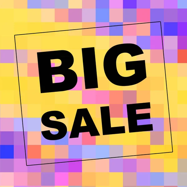 Big Sale Ord Abstrakt Baggrund Salg Kupon Design Erhvervskoncept - Stock-foto