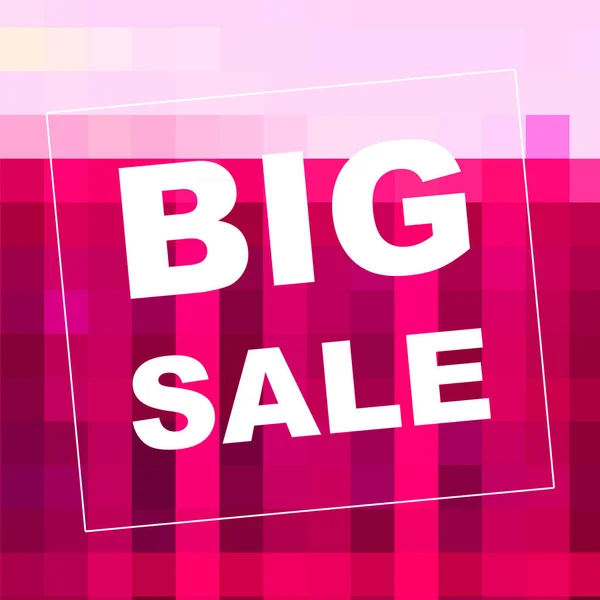 Big Sale Mots Sur Fond Abstrait Conception Coupon Vente Concept — Photo