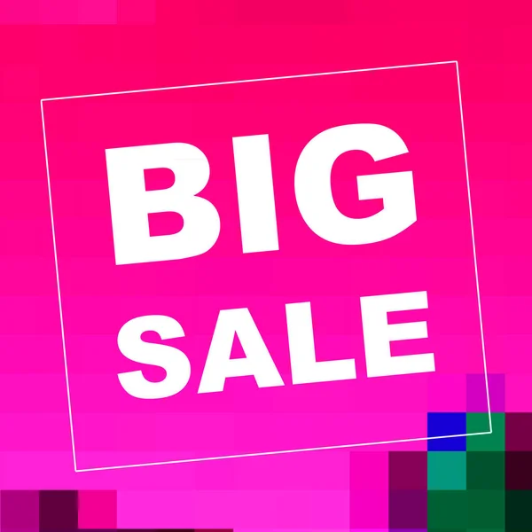 Big Sale Mots Sur Fond Abstrait Conception Coupon Vente Concept — Photo