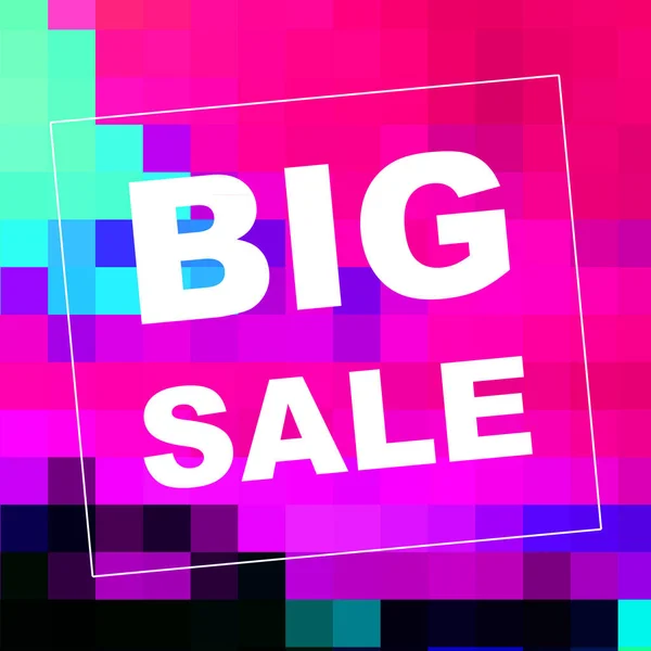 Big Sale Mots Sur Fond Abstrait Conception Coupon Vente Concept — Photo