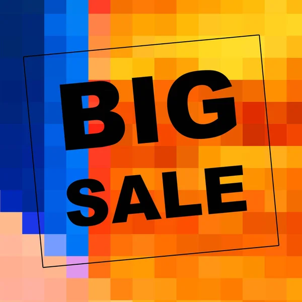 Big Sale Mots Sur Fond Abstrait Conception Coupon Vente Concept — Photo