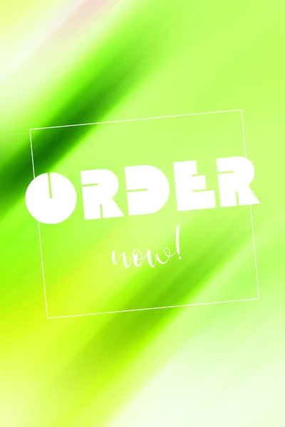 Order Now Banner Colorful Background — Stock Photo, Image