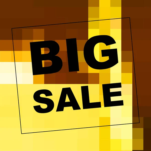 Big Sale Mots Sur Fond Abstrait Conception Coupon Vente Concept — Photo