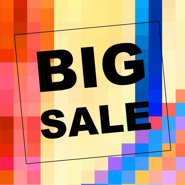 Big Sale Ord Abstrakt Baggrund Salg Kupon Design Erhvervskoncept - Stock-foto