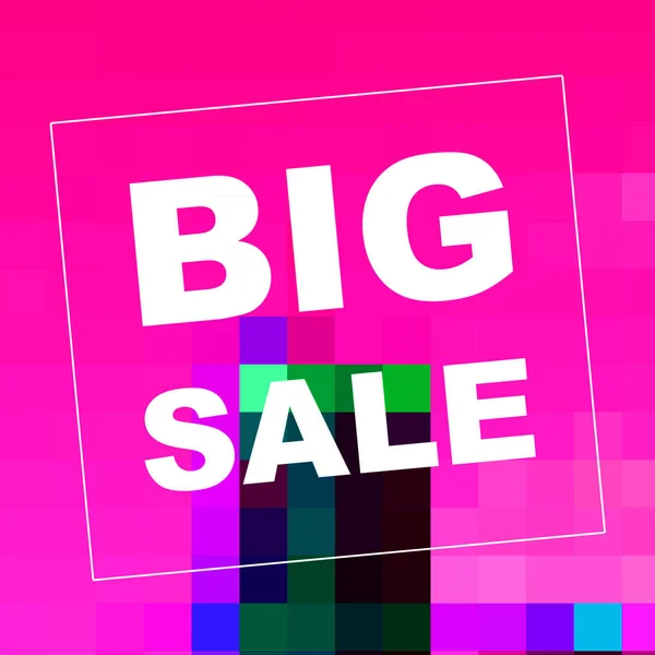 Big Sale Mots Sur Fond Abstrait Conception Coupon Vente Concept — Photo