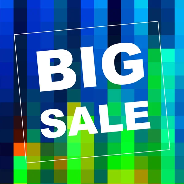 Big Sale Mots Sur Fond Abstrait Conception Coupon Vente Concept — Photo