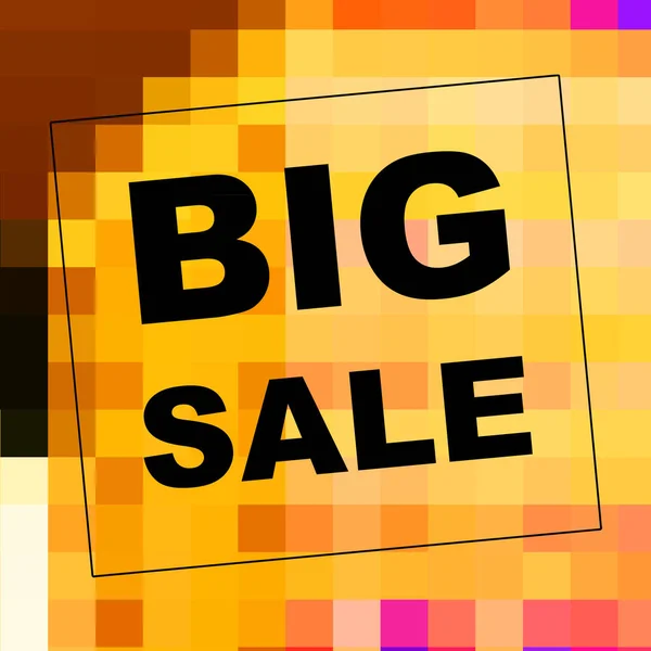 Big Sale Ord Abstrakt Bakgrund Försäljningskupongdesign Affärsidé — Stockfoto