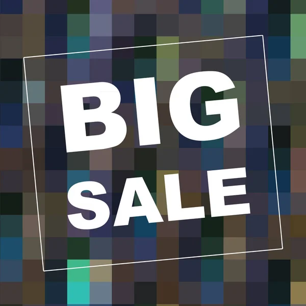 Big Sale Mots Sur Fond Abstrait Conception Coupon Vente Concept — Photo