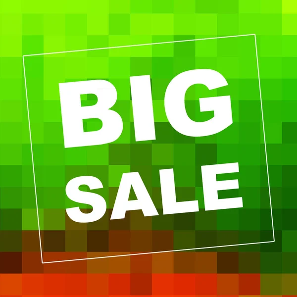 Big Sale Mots Sur Fond Abstrait Conception Coupon Vente Concept — Photo