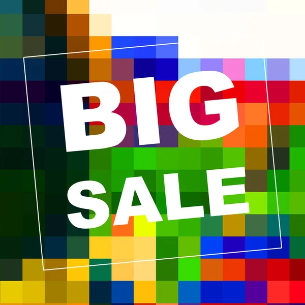 Big Sale Mots Sur Fond Abstrait Conception Coupon Vente Concept — Photo