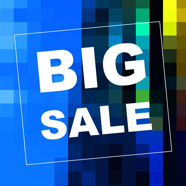 Big Sale Mots Sur Fond Abstrait Conception Coupon Vente Concept — Photo