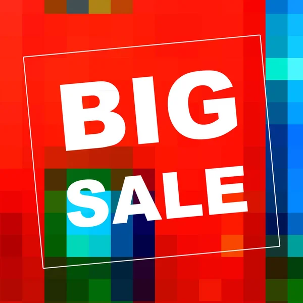 Big Sale words on abstract background. Sales coupon design. Business concept