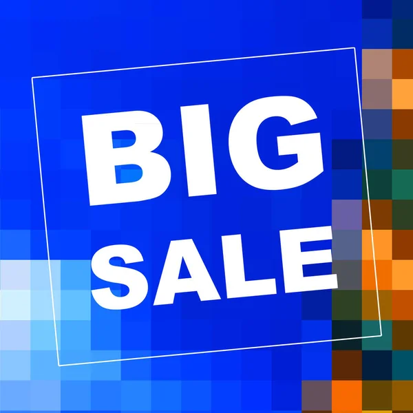 Big Sale Mots Sur Fond Abstrait Conception Coupon Vente Concept — Photo