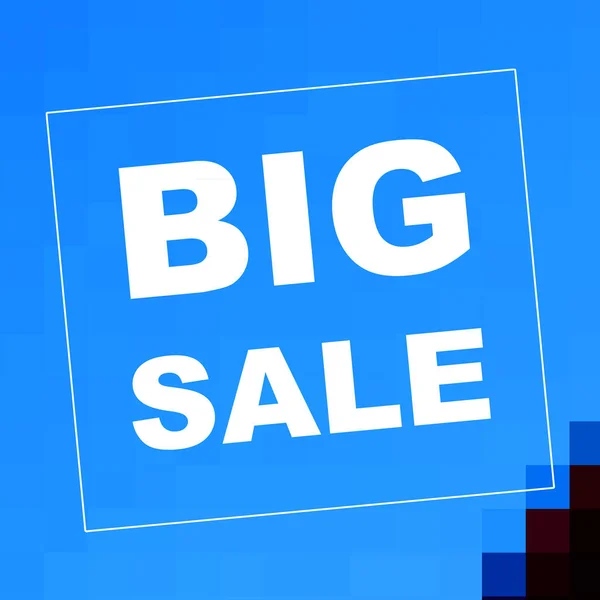 Big Sale Mots Sur Fond Abstrait Conception Coupon Vente Concept — Photo