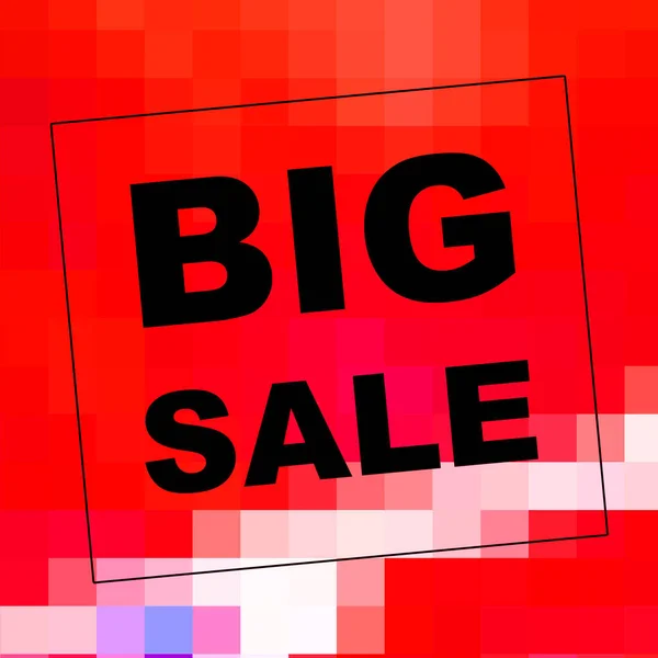 Big Sale Mots Sur Fond Abstrait Conception Coupon Vente Concept — Photo