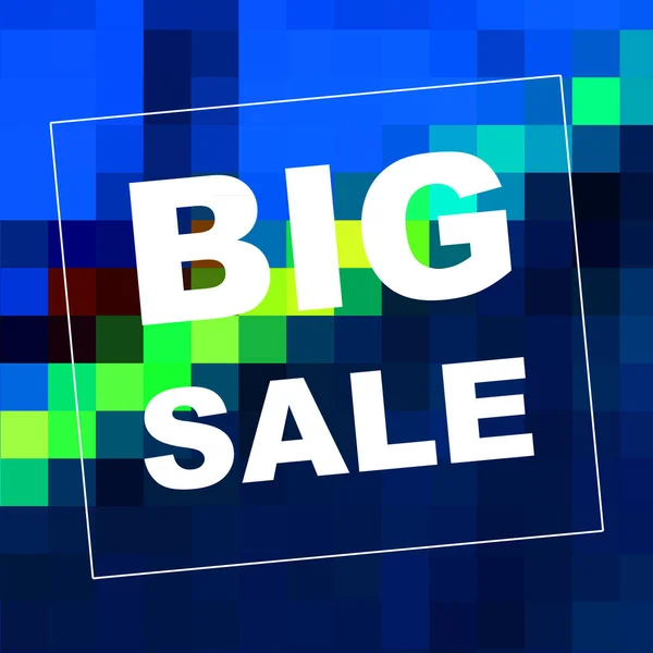 Big Sale Mots Sur Fond Abstrait Conception Coupon Vente Concept — Photo