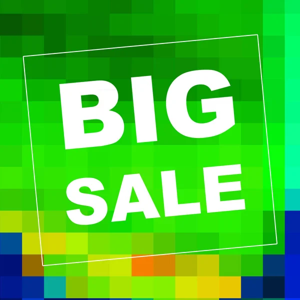 Big Sale Mots Sur Fond Abstrait Conception Coupon Vente Concept — Photo