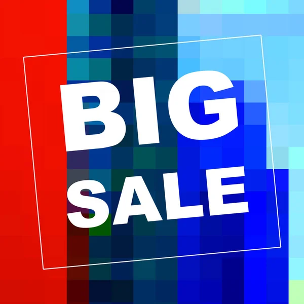 Big Sale words on abstract background. Sales coupon design. Business concept