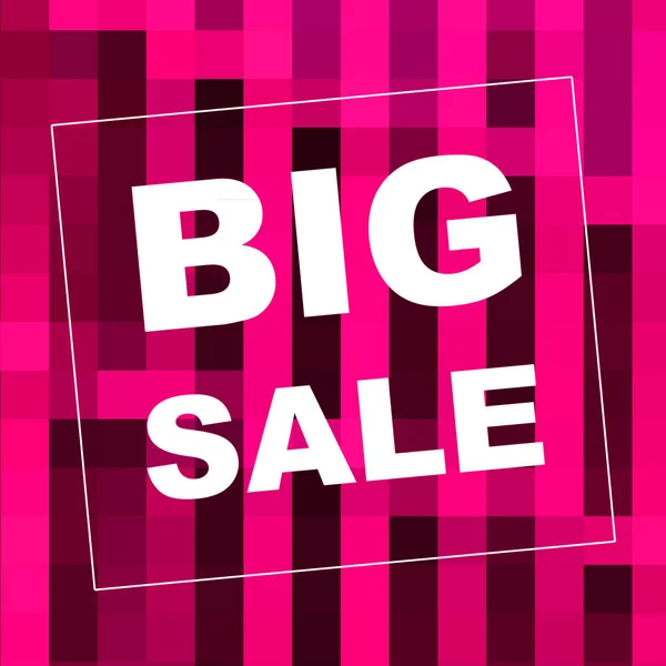 Big Sale words on abstract background. Sales coupon design. Business concept