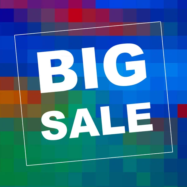 Big Sale Mots Sur Fond Abstrait Conception Coupon Vente Concept — Photo