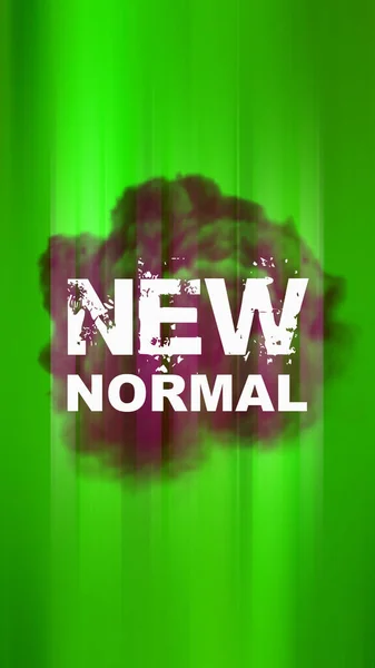 Soyut Renkli Arkaplanda Yeni Normal Sözcükler — Stok fotoğraf