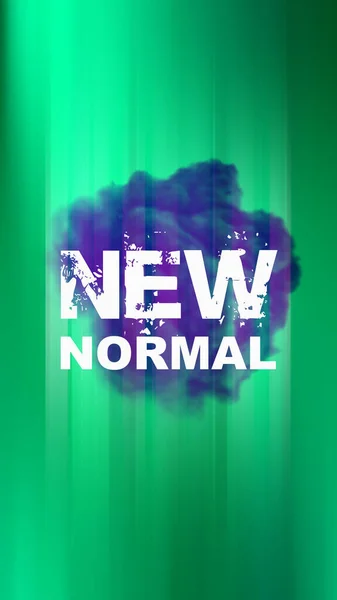 New Normal Words Abstract Colorful Background — Stock Photo, Image