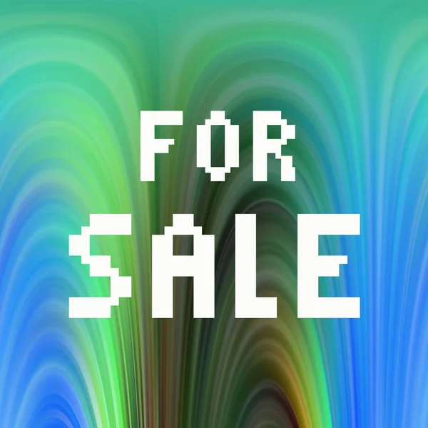 Sprzedaż Tekst Abstrakcyjnym Kolorowym Tle — Zdjęcie stockowe