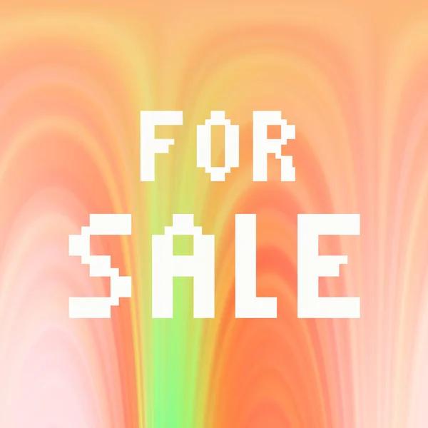 Prodej Text Abstraktním Barevném Pozadí — Stock fotografie