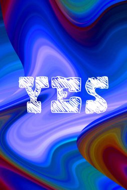 evet soyut renkli arkaplan hakkında kelime