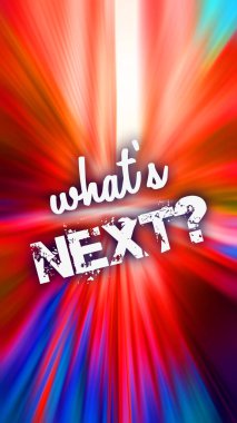 Soyut renkli arkaplan üzerindeki sonraki metin nedir 