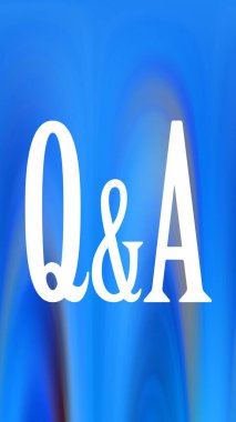 Sorular ve Cevaplar konsepti renkli arkaplan  