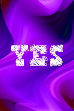 evet soyut renkli arkaplan hakkında kelime