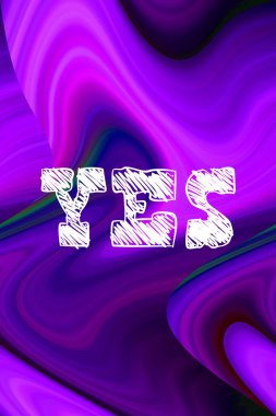 evet soyut renkli arkaplan hakkında kelime