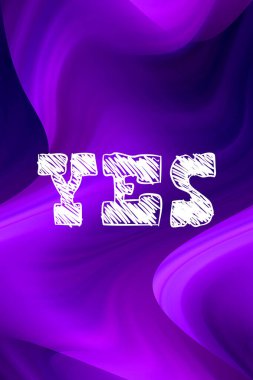 evet soyut renkli arkaplan hakkında kelime