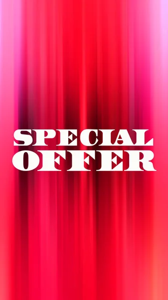 Special Offer Text Abstract Colorful Background — Stock Photo, Image