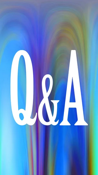 Questions Answers Concept Colorful Background — Stock Photo, Image