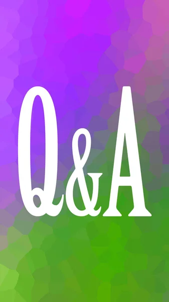 Questions and Answers concept colorful background