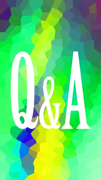 Questions Answers Concept Colorful Background — Stock Photo, Image