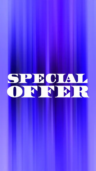 Special Offer Text Abstract Colorful Background — Stock Photo, Image