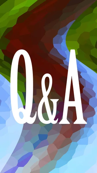 Questions and Answers concept colorful background