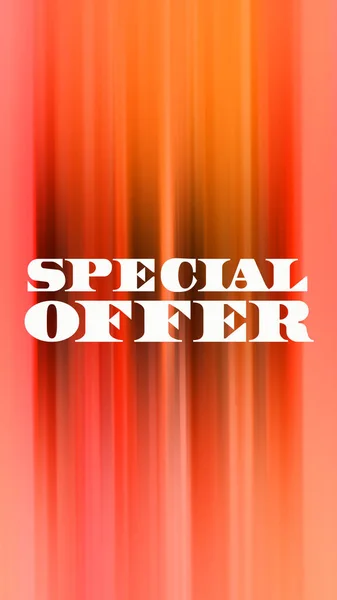 Special Offer Text Abstract Colorful Background — Stock Photo, Image