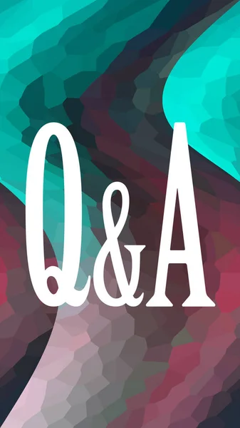 Questions Answers Concept Colorful Background — Stock Photo, Image