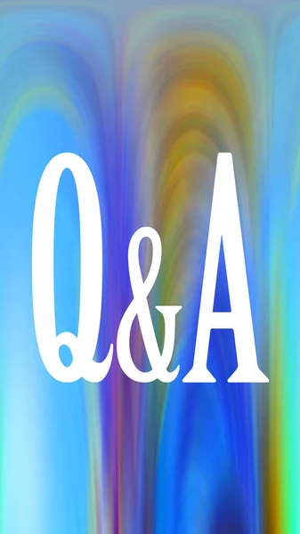 Questions Answers Concept Colorful Background — Stock Photo, Image