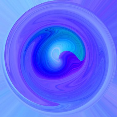 Parlak kıvrımlı akış tüneli dijital olarak oluşturuldu