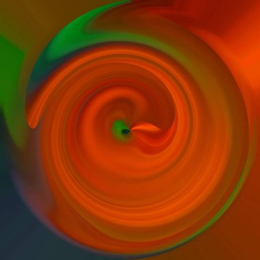 Parlak kıvrımlı akış tüneli dijital olarak oluşturuldu